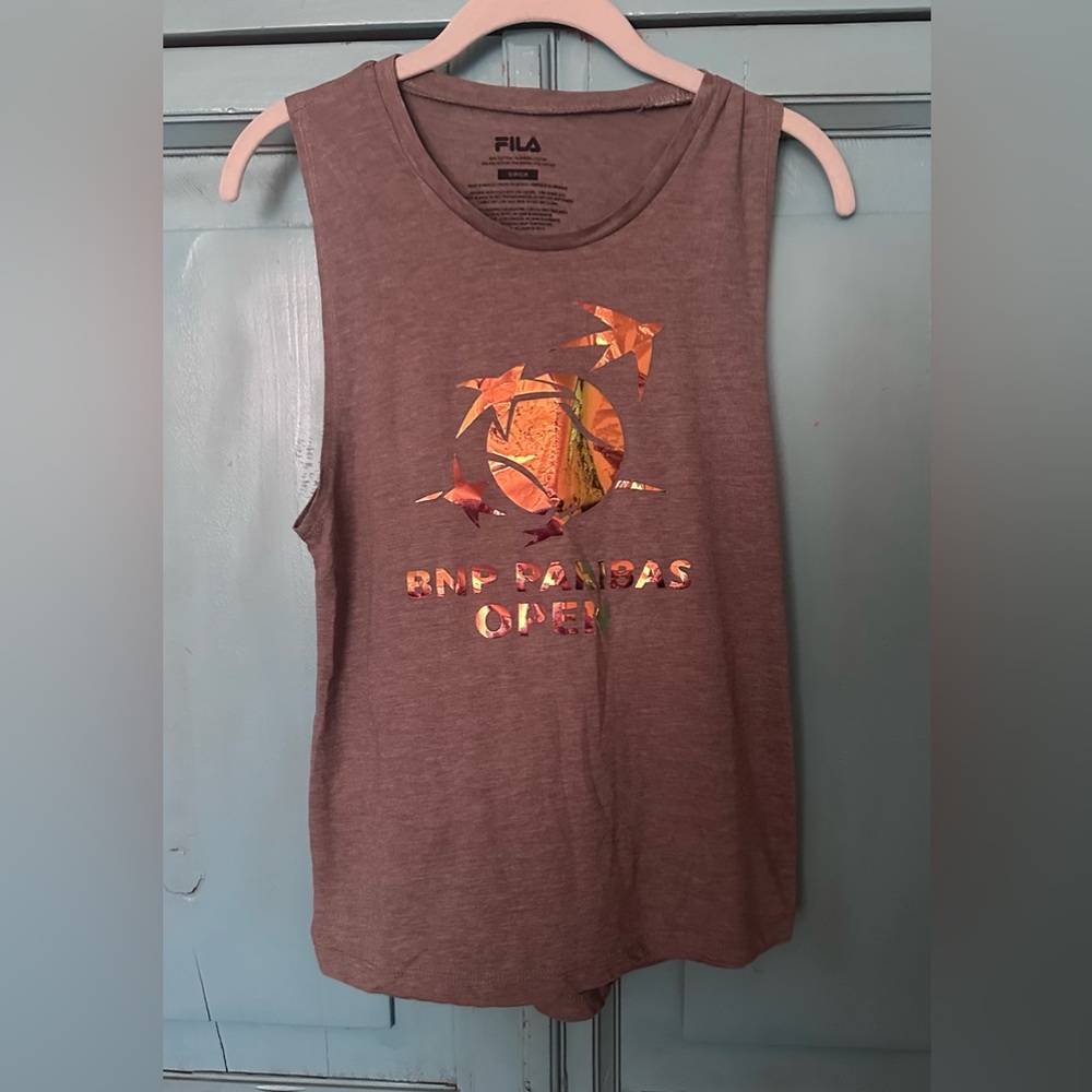 BNP Paribas Open Graphic Muscle Tank -with Iridescent Logo
